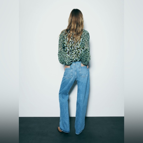 NWT ZARA FLORAL PRINT BLOUSE - Picture 3 of 8